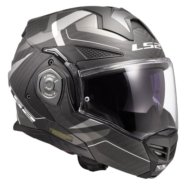 LS2 ADVANT X KARBON HORIZON MAT GÜMÜŞ-GRİ KASK