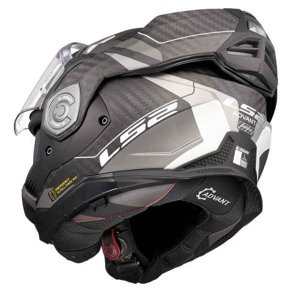 LS2 ADVANT X KARBON HORIZON MAT GÜMÜŞ-GRİ KASK
