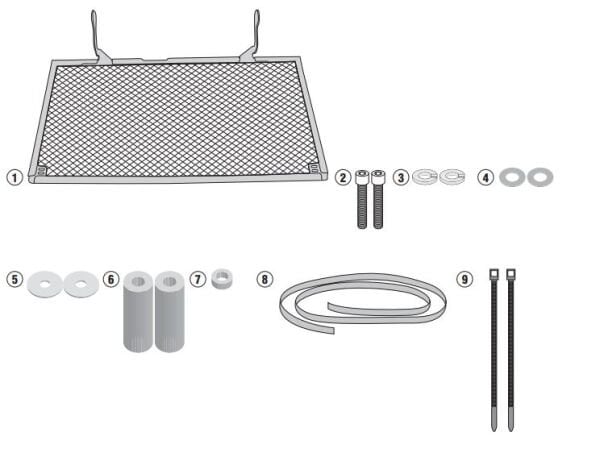 KAPPA KPR2132 YAMAHA MT-09 (17-20) -TRACER 900 (15-17) RADYATÖR KORUMA
