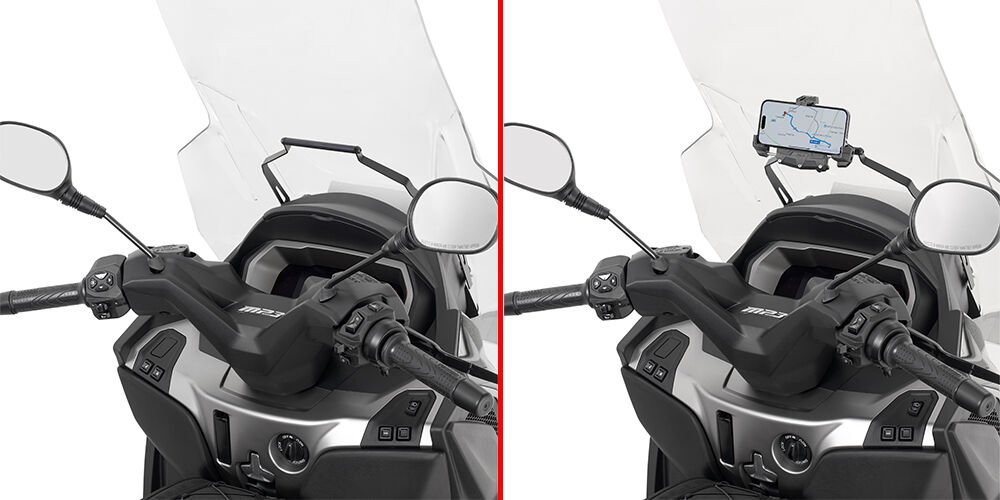 GIVI FB5619 PIAGGIO MP3 HPE 400-400 SPORT - 530 EXCLUSIVE (22-24) ÖN CAM ARKASI AKSESUAR TUTACAGI