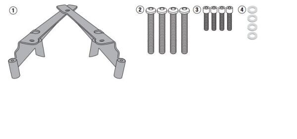 KAPPA KR1190 HONDA PCX 125 (10-25) - PCX 150 (18) ARKA ÇANTA TAŞIYICI