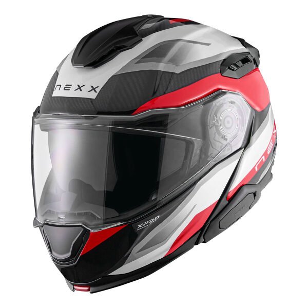 NEXX X.LIFETOUR PRO MILE KARBON BEYAZ-KIRMIZI KASK