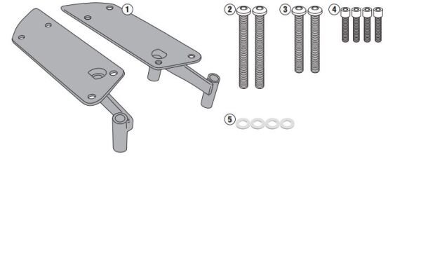 KAPPA KR2120 YAMAHA TRICITY 125-155 (14-24) ARKA ÇANTA TAŞIYICI