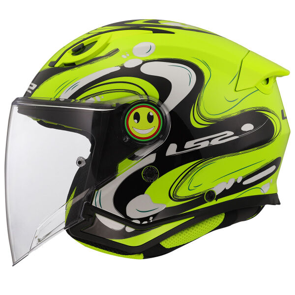 LS2 FUNNY 2 GLUP NEON SARI ÇOCUK KASK