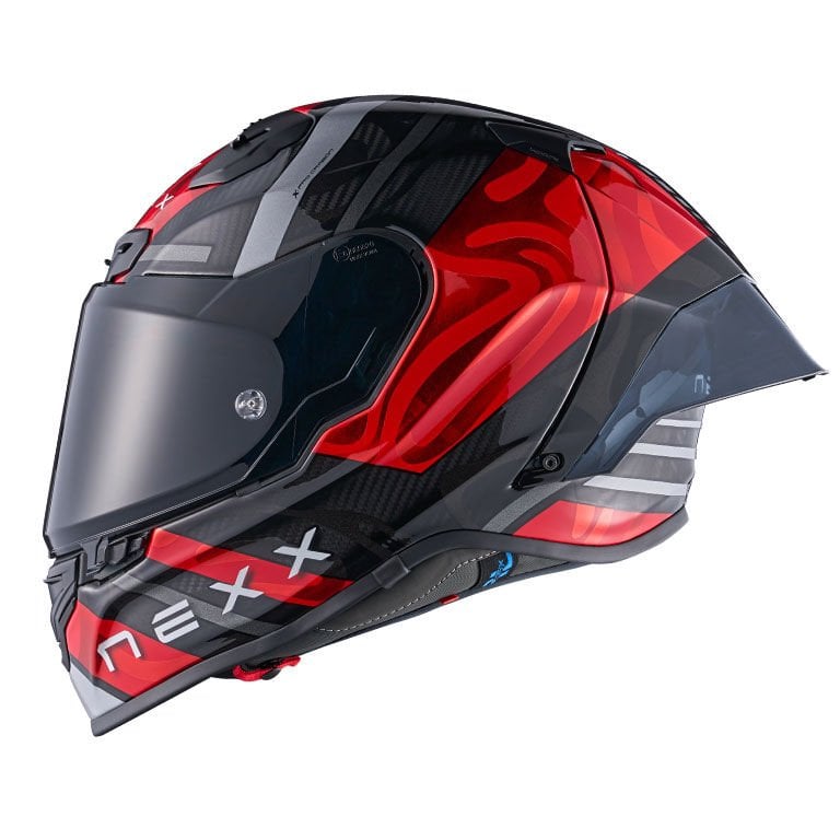NEXX X.R3R SWIRL KARBON KIRMIZI KASK