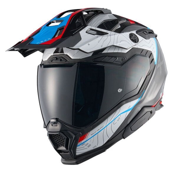 NEXX X.WED 3 FURKA KARBON KIRMIZI-MAVİ KASK