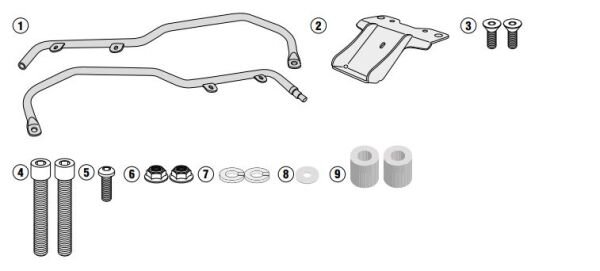 KAPPA KR6109 KYMCO LIKE 50-125-150 (17-25) ARKA ÇANTA TAŞIYICI