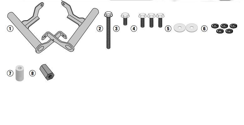 GIVI LS3117 V-STROM 1050 (20-21) / V-STROM 1050 XT (20-24) SİSFAR BAĞLANTISI