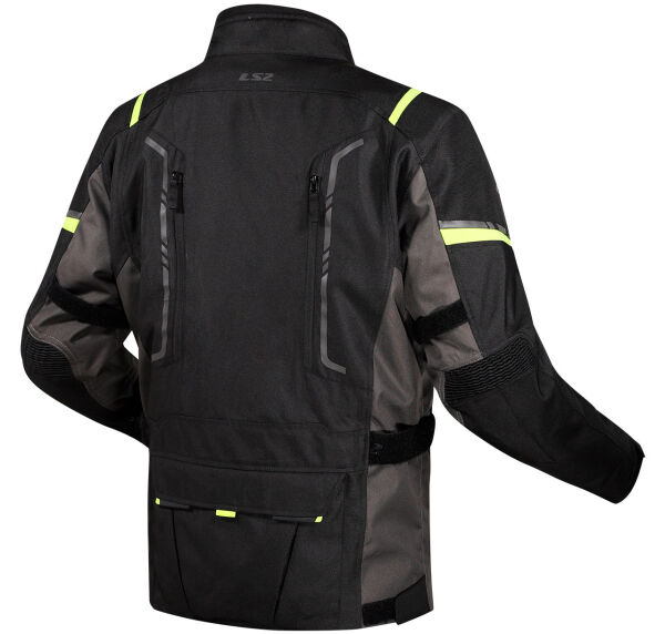 LS2 NARVIK MONT GRİ-SİYAH-NEON SARI
