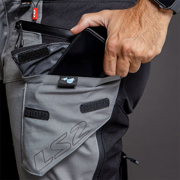 LS2 APOLLO PANTOLON SİYAH-GRİ