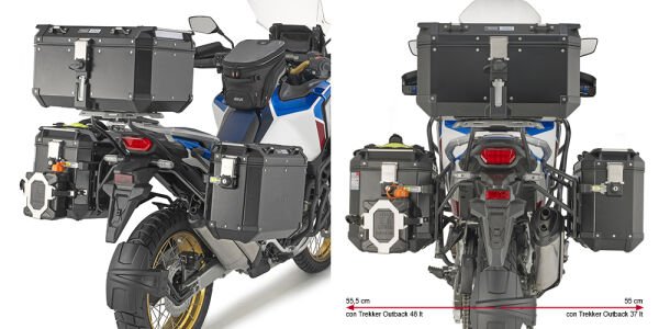 GIVI PLO1178CAM HONDA CRF1100L AFRICA TWIN (20-25)-AFRICA TWIN ADV.SPORTS (20-25) YAN ÇANTA TAŞIYICI