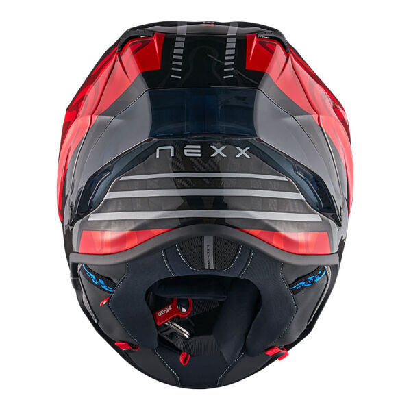 NEXX X.R3R SWIRL KARBON KIRMIZI KASK