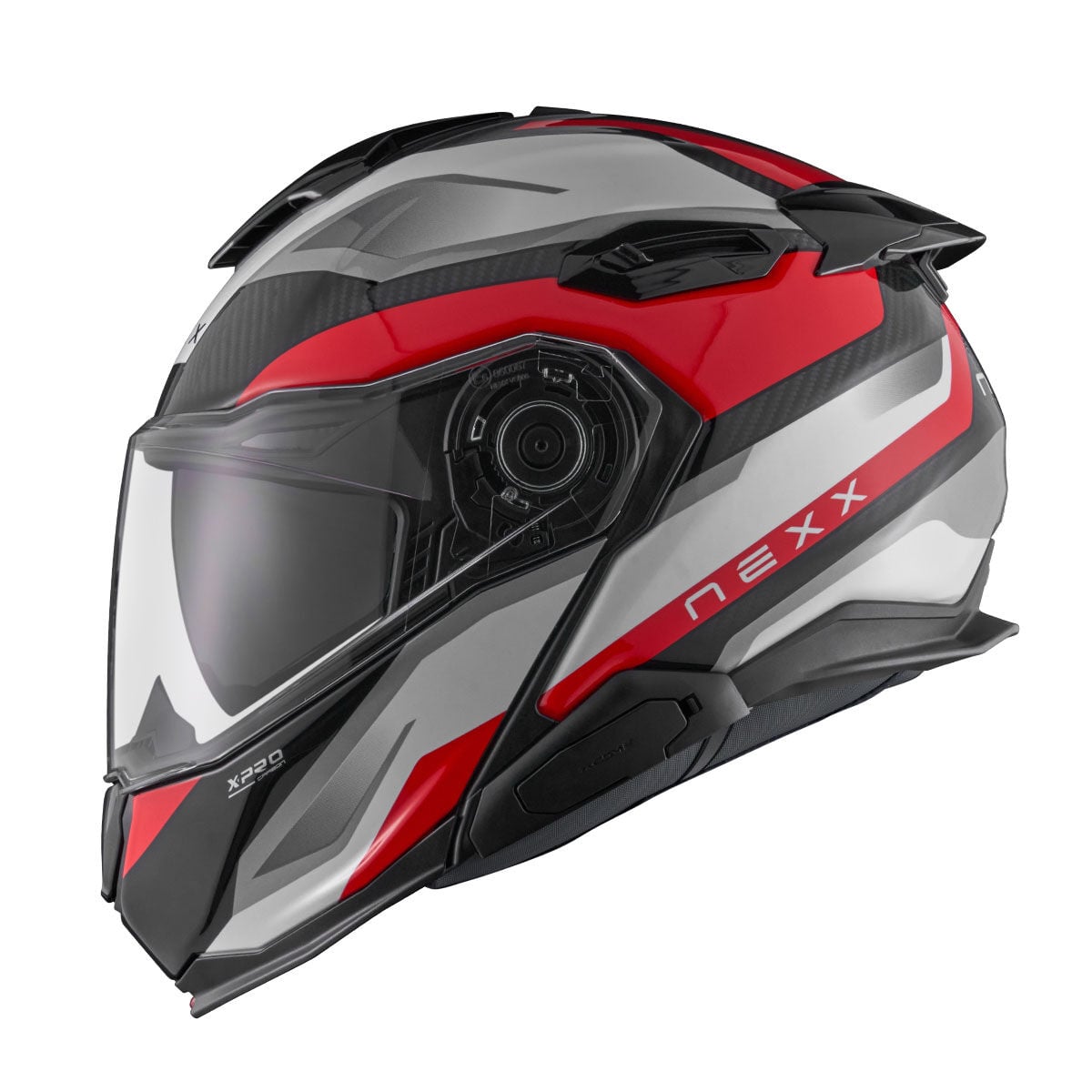NEXX X.LIFETOUR PRO MILE KARBON BEYAZ-KIRMIZI KASK