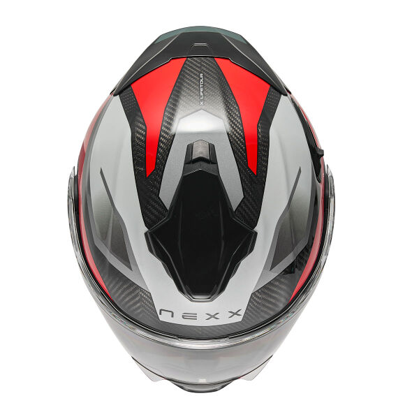 NEXX X.LIFETOUR PRO MILE KARBON BEYAZ-KIRMIZI KASK