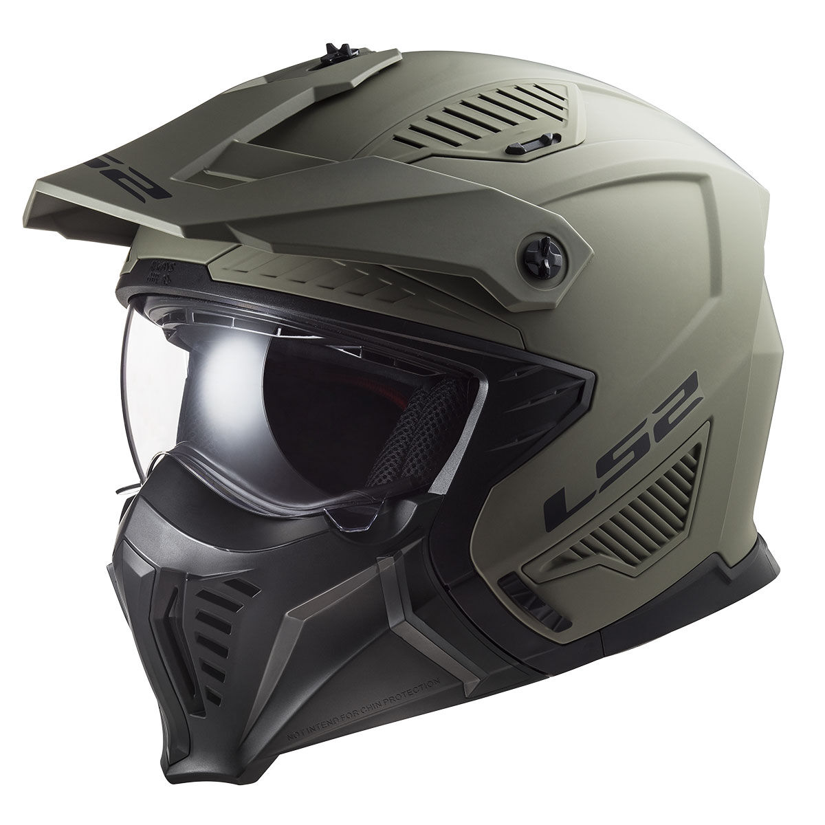 LS2 DRIFTER MAT OLIVE YEŞİL KASK