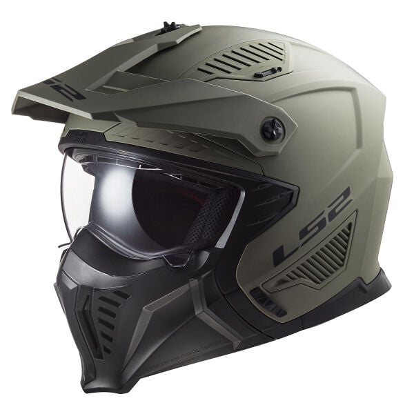 LS2 DRIFTER MAT OLIVE YEŞİL KASK
