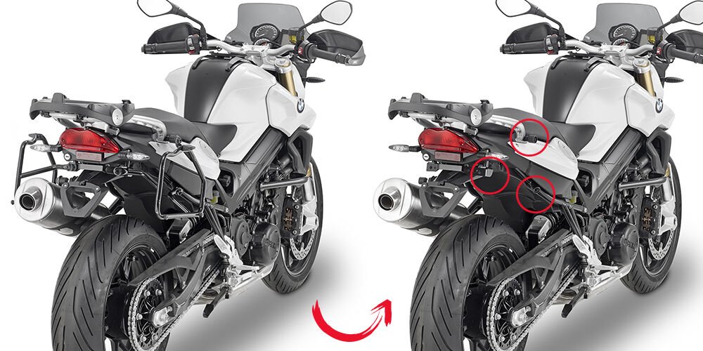 GIVI PLR5118KIT BMW F800R (09-20) YAN ÇANTA TAŞIYICI BAĞLANTI KİTİ