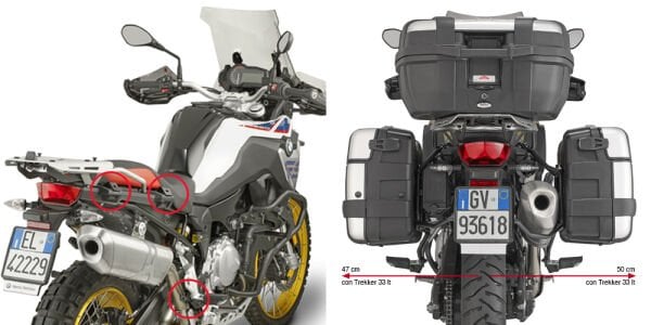 GIVI PLR5127 BMW F750GS - F800GS - F850GS - F900 (18-25) F850GS ADVENTURE (19-24) YAN ÇANTA TAŞIYICI