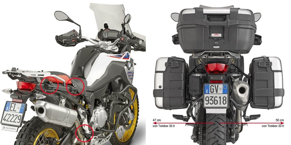 GIVI PLR5127 BMW F750GS - F800GS - F850GS - F900 (18-25) F850GS ADVENTURE (19-24) YAN ÇANTA TAŞIYICI