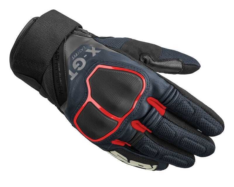 SPIDI X-GT DERİ ELDİVEN SİYAH MAVİ