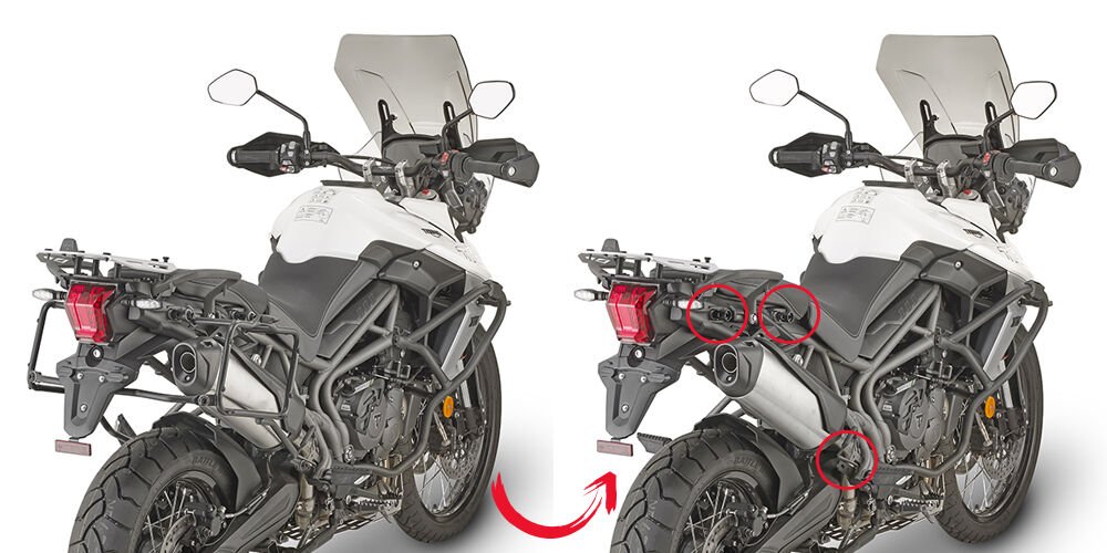 GIVI PLR6413 TRIUMPH TIGER 800 XC - 800 XR (18-19) YAN ÇANTA TAŞIYICI