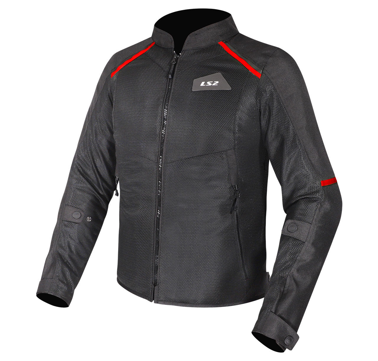 LS2 BREEZE MONT SİYAH-KIRMIZI