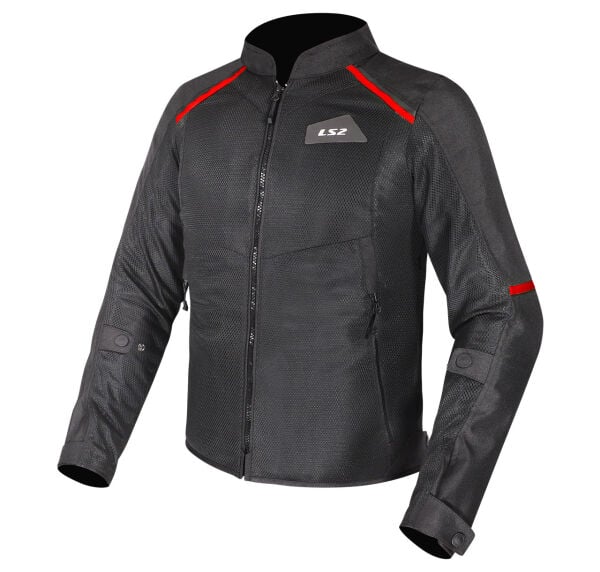 LS2 BREEZE MONT SİYAH-KIRMIZI