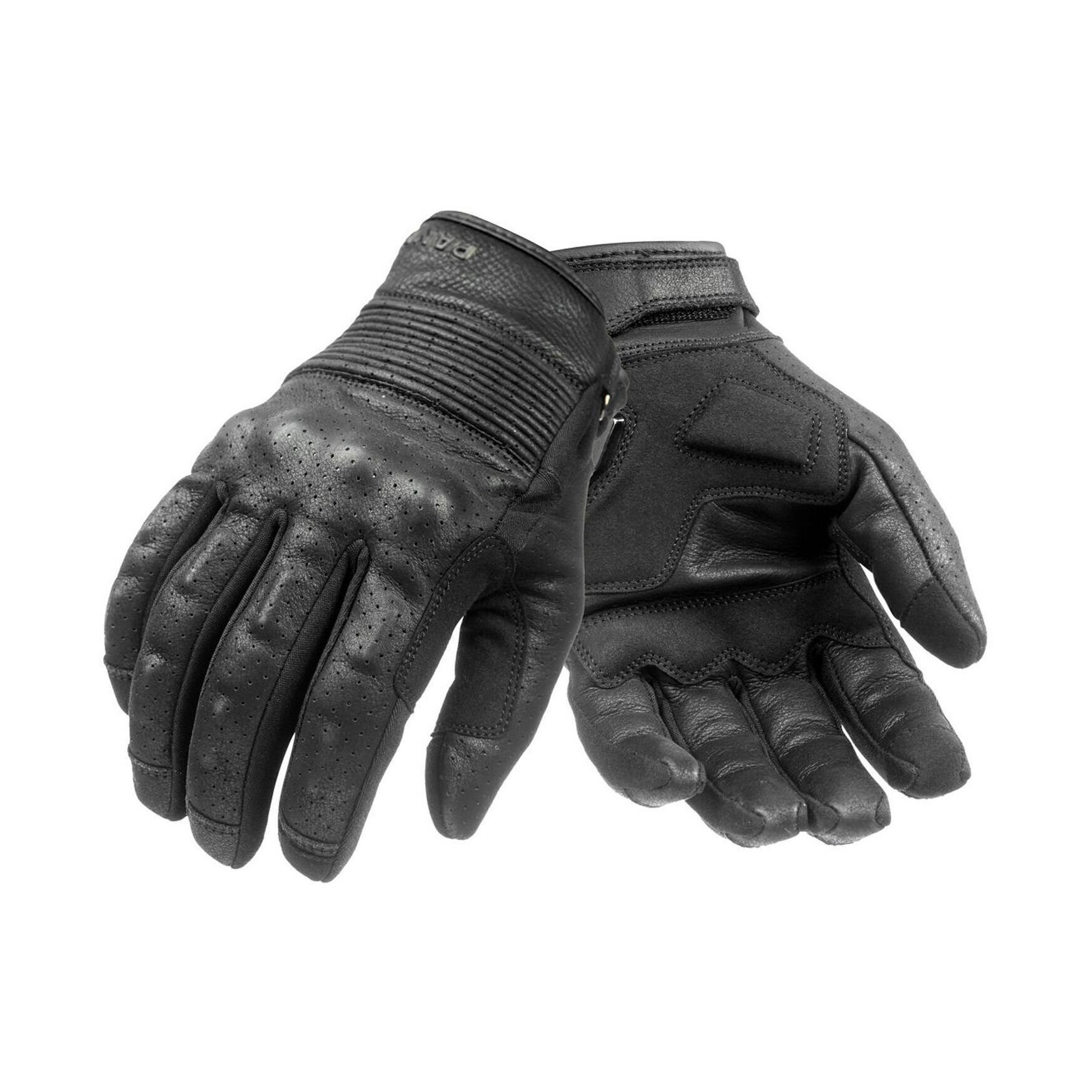 PANDO ONYX-BLACK Deri Motosiklet Eldiveni