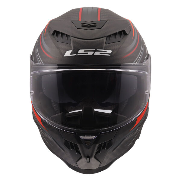LS2 DRAGON KARBON SUBIC KIRMIZI KASK