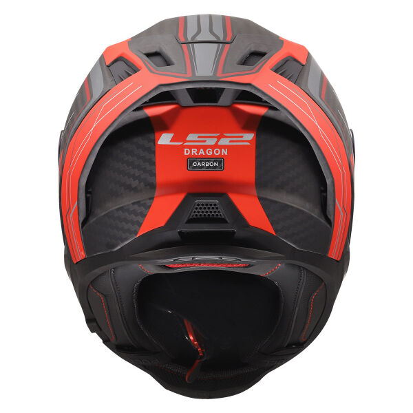 LS2 DRAGON KARBON SUBIC KIRMIZI KASK