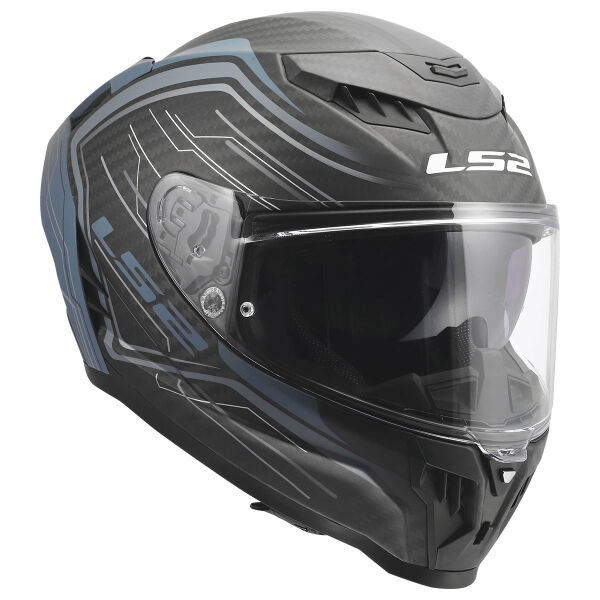LS2 DRAGON KARBON SUBIC MAT MAVİ PETROL KASK