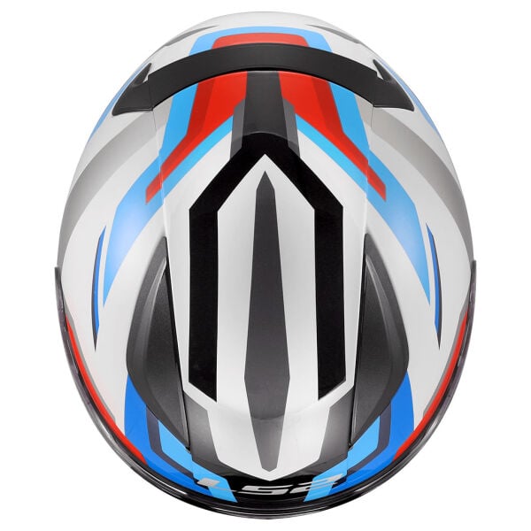 LS2 RAPID 2 HYPER BEYAZ-MAVİ-KIRMIZI KASK