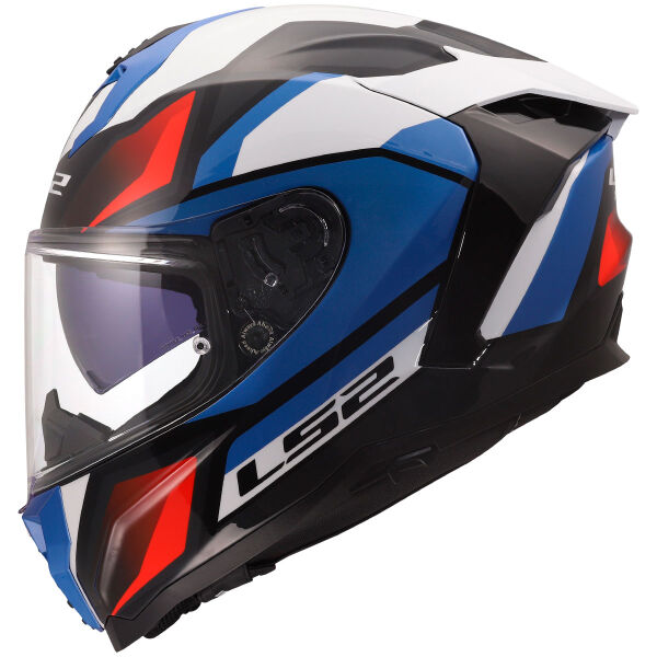 LS2 CHALLENGER 2 VIPER BEYAZ-MAVİ-KIRMIZI KASK