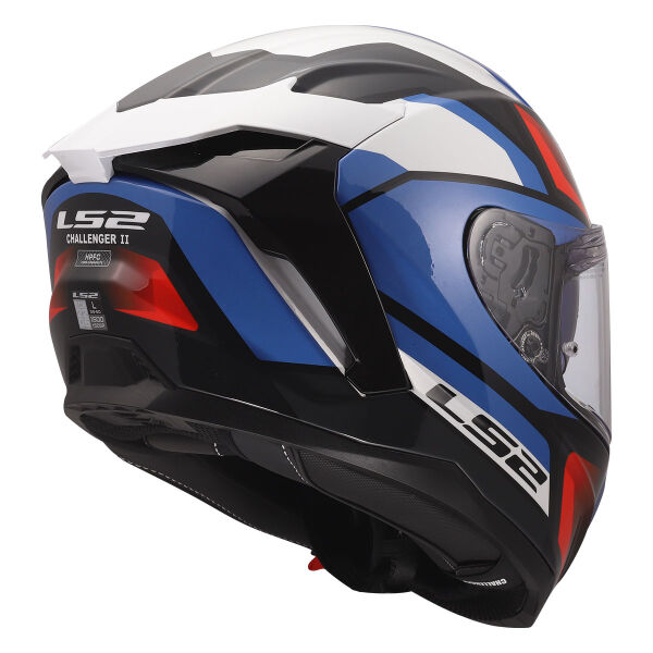 LS2 CHALLENGER 2 VIPER BEYAZ-MAVİ-KIRMIZI KASK