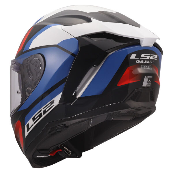 LS2 CHALLENGER 2 VIPER BEYAZ-MAVİ-KIRMIZI KASK