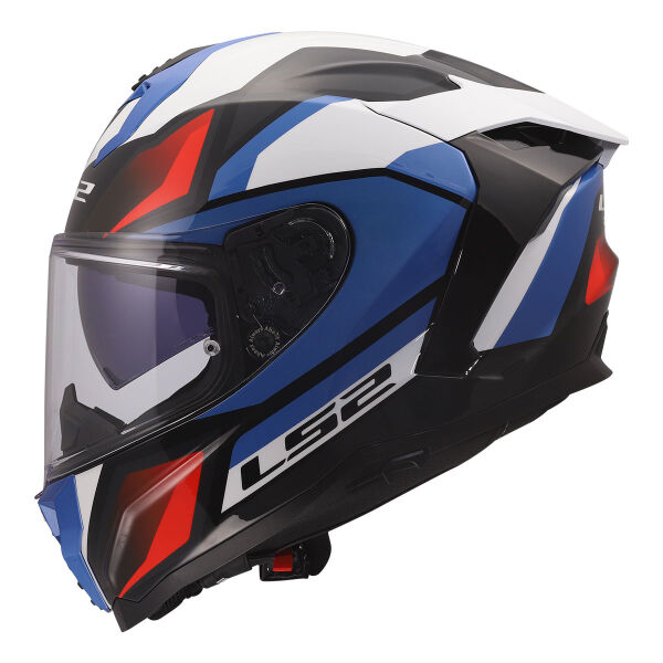 LS2 CHALLENGER 2 VIPER BEYAZ-MAVİ-KIRMIZI KASK