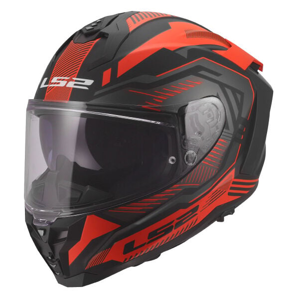 LS2 CHALLENGER 2 DRAVIX MAT KIRMIZI KASK