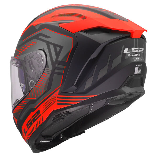 LS2 CHALLENGER 2 DRAVIX MAT KIRMIZI KASK