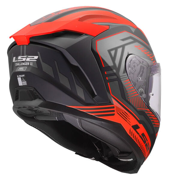 LS2 CHALLENGER 2 DRAVIX MAT KIRMIZI KASK