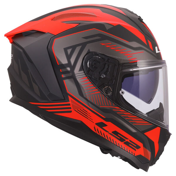 LS2 CHALLENGER 2 DRAVIX MAT KIRMIZI KASK