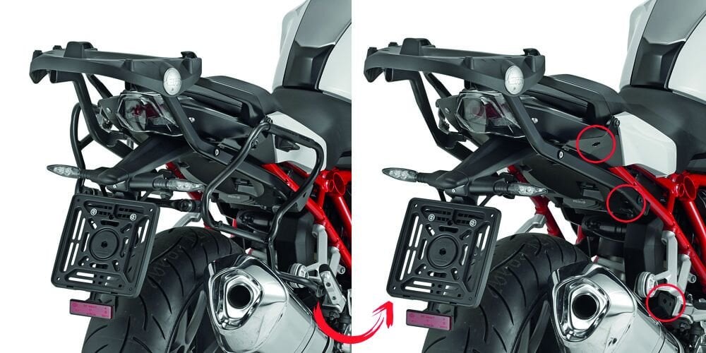 GIVI PLXR5117 BMW R1200R - R1200RS (15-18) - R1250R (19-25) - R1250RS (19-22) YAN ÇANTA TAŞIYICI