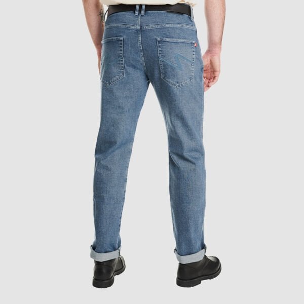 PANDO MOTO James Regular Blue Erkek Motosiklet Jean