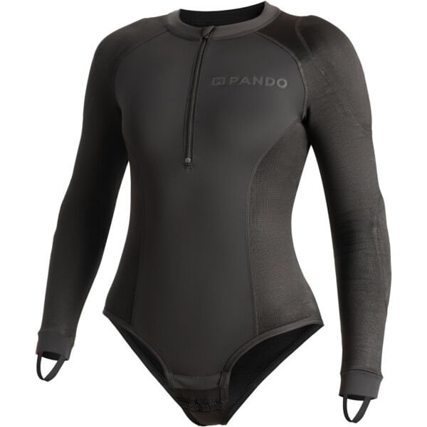 PANDO Shell WW Black Kadın Zırhlı Base Layer Bodysuit