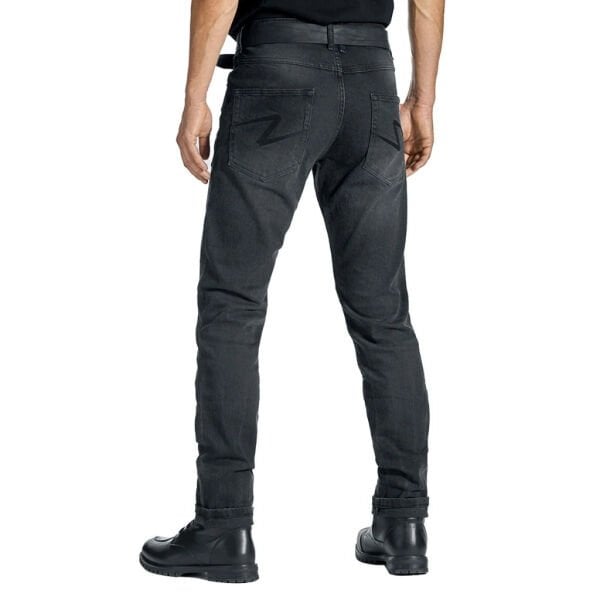 PANDO MOTO Robby Slim Black Erkek Motosiklet Jean