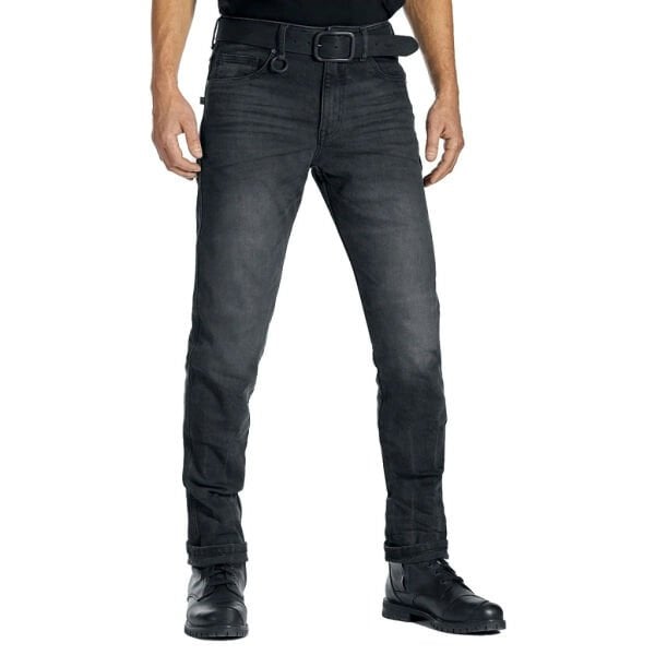PANDO MOTO Robby Slim Black Erkek Motosiklet Jean