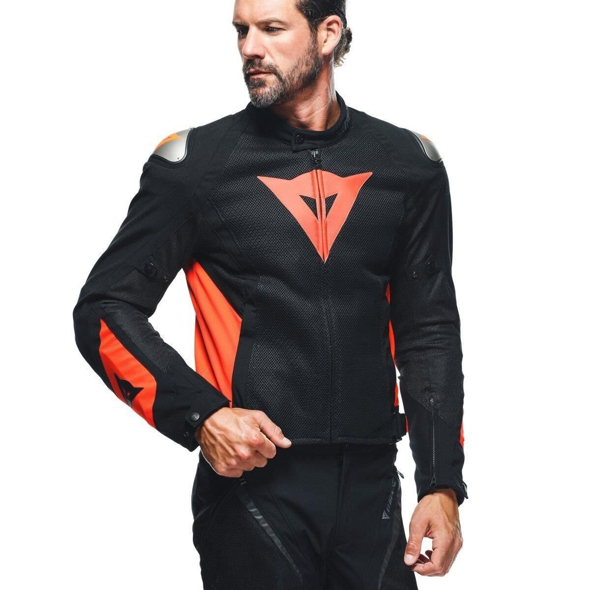 Dainese Energyca Air Siyah Kırmızı Tekstil Mont
