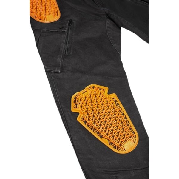 PANDO Mark Black Erkek Motosiklet Cargo Pantolonu