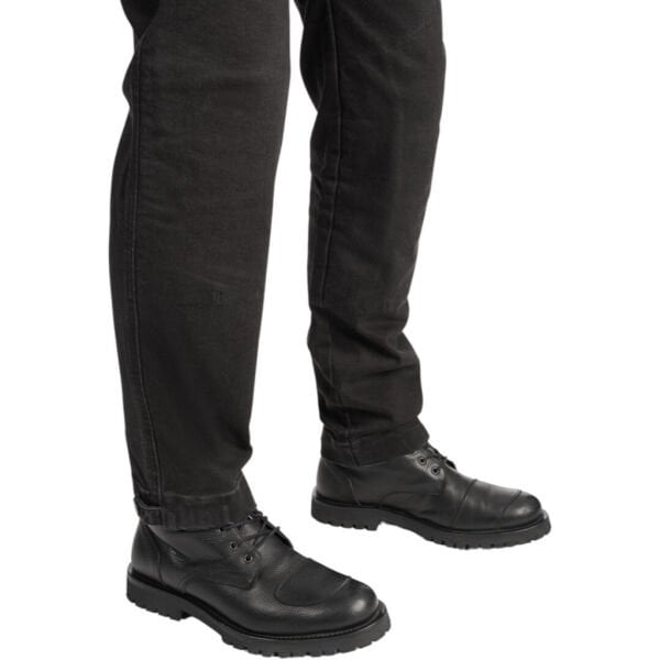 PANDO Mark Black Erkek Motosiklet Cargo Pantolonu