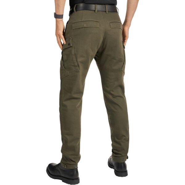 PANDO Mark Olive Erkek Motosiklet Cargo Pantolonu