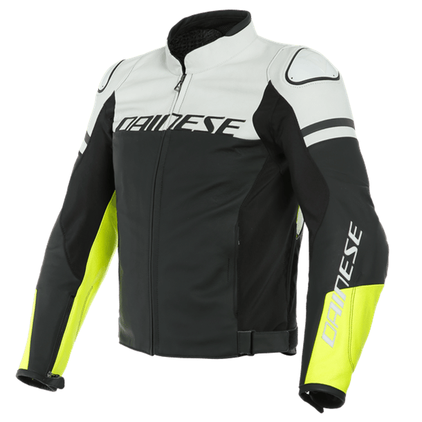 Dainese Agile Matt White Fluo Yellow Deri Mont